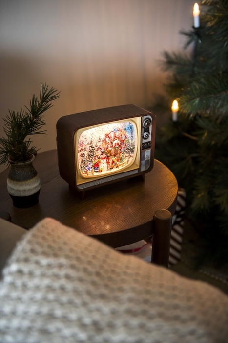 Juldekor Vattenfylld TV LED Konstsmide